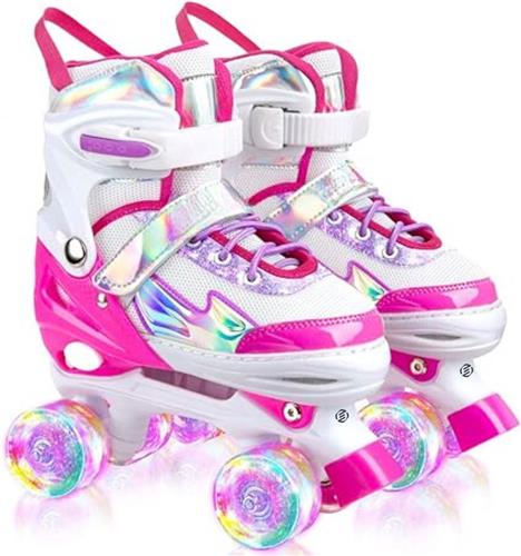 Equivera Rolschaatsen Meisjes - Skeelers Meisjes - Rolschaatsen Kinderen - Cadeautip voor uw kind!