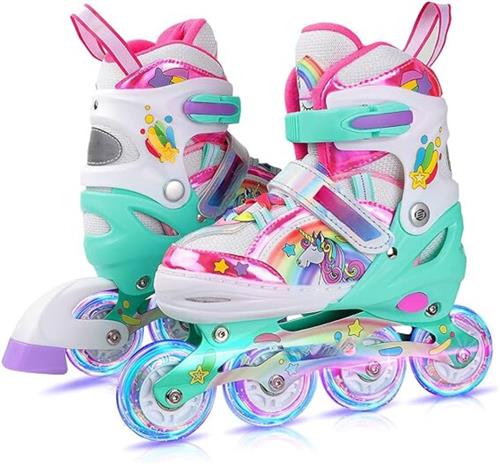 Equivera Rolschaatsen Meisjes - Skeelers Meisjes - Rolschaatsen Kinderen - Cadeautip voor uw kind!