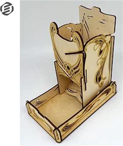 Equivera Dice Tower - Dice Tray - Dobbeltoren - Dobbelsteen Toren - Geschikt Voor Dobbelspellen - Geschikt Voor Dungeons and Dragons