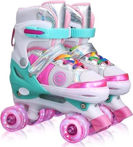 Equivera Rolschaatsen Meisjes - Skeelers Meisjes - Rolschaatsen Kinderen - Cadeautip voor uw kind!
