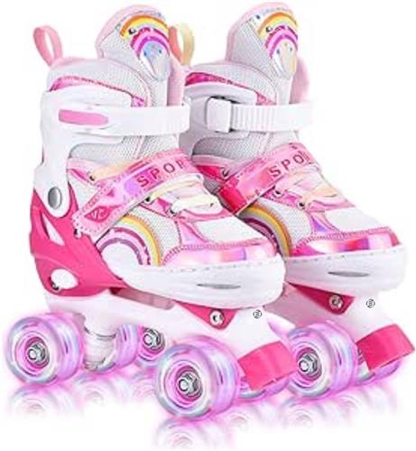 Equivera Rolschaatsen Meisjes - Skeelers Meisjes - Rolschaatsen Kinderen - Cadeautip voor uw kind!