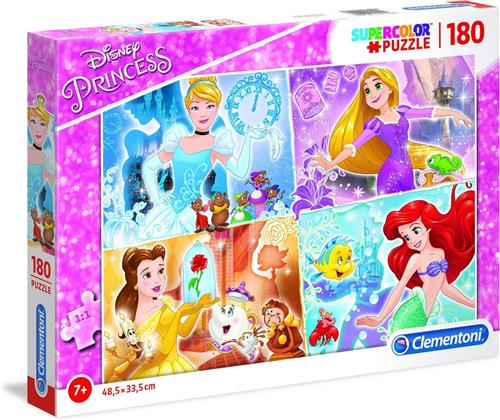 Clementoni Supercolor Legpuzzel Disney Princess 180 Stukjes