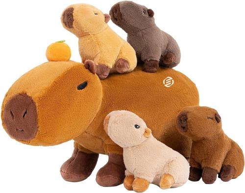 Equivera Capybara Knuffel - Capibara Knuffel - Capibara Pluche - Slaapknuffel - Knuffelvriend - Premium Knuffel