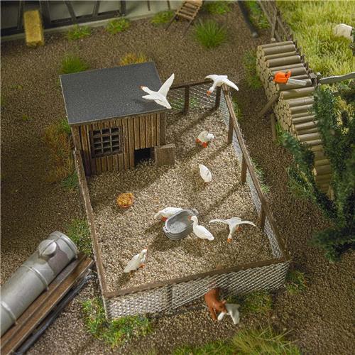 Busch - Hausgänse H0 (Bu1195) - modelbouwsets, hobbybouwspeelgoed voor kinderen, modelverf en accessoires