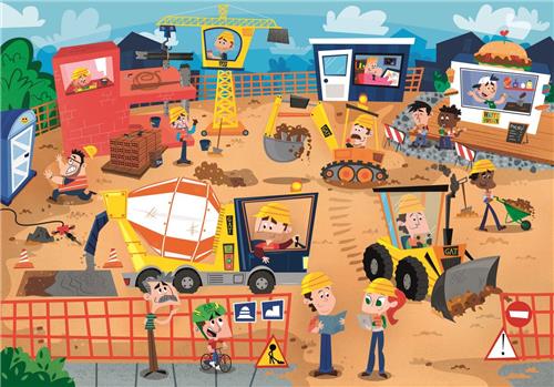 Clementoni Legpuzzel Men At Work 60 Stukjes