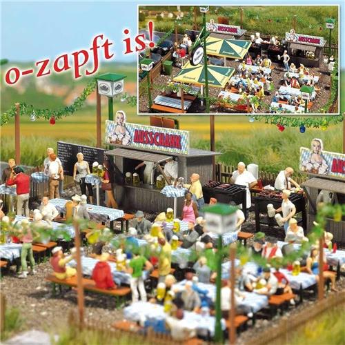 Busch - Biergarten H0 (Bu1046) - modelbouwsets, hobbybouwspeelgoed voor kinderen, modelverf en accessoires