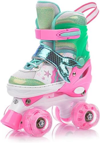 Equivera Rolschaatsen Meisjes - Skeelers Meisjes - Rolschaatsen Kinderen - Cadeautip voor uw kind!