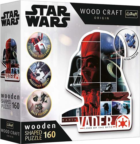 Trefl Trefl - Puzzles - 160 Wooden Shaped Puzzles - Darth Vader / Lucasfilm Star Wars FSC Mix 70%