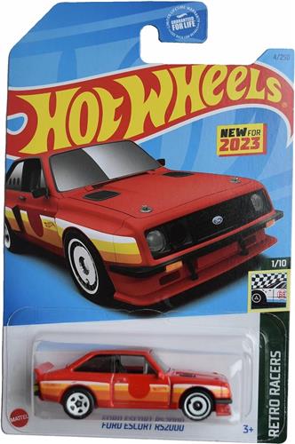 HOT WHEELS FORD ESCORT RS200 4/250 1:64 HW RETRO RACERS 1/10