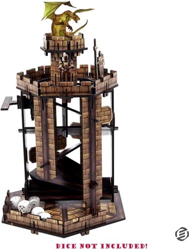 Equivera Dice Tower - Dice Tray - Dobbeltoren - Dobbelsteen Toren - Geschikt Voor Dobbelspellen - Geschikt Voor Dungeons and Dragons
