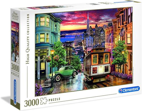 Clementoni High Quality Collection - Puzzel 3000 Stukjes - San Francisco - Puzzel Voor Volwassenen