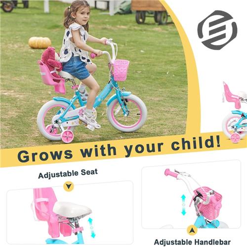 Equivera Fietszitje Pop - Poppenzitje Fiets - Fietsstoeltje Pop - Poppenzitje - Poppenzitje Voor Kinderfiets