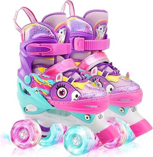 Equivera Rolschaatsen Meisjes - Skeelers Meisjes - Rolschaatsen Kinderen - Cadeautip voor uw kind!