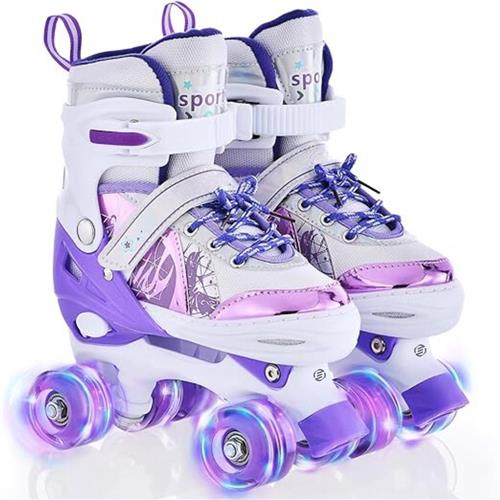 Equivera Rolschaatsen Meisjes - Skeelers Meisjes - Rolschaatsen Kinderen - Cadeautip voor uw kind!