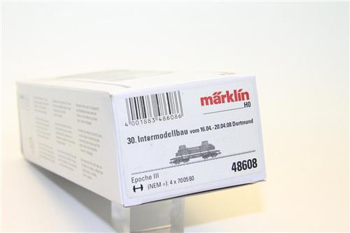 Marklin 48608 platte wagen met schroot