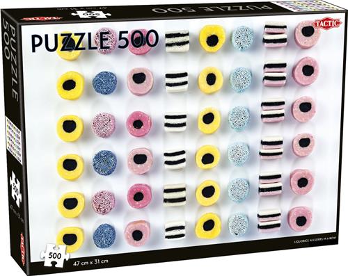 Liquorice allsorts in a row - 500 stukjes