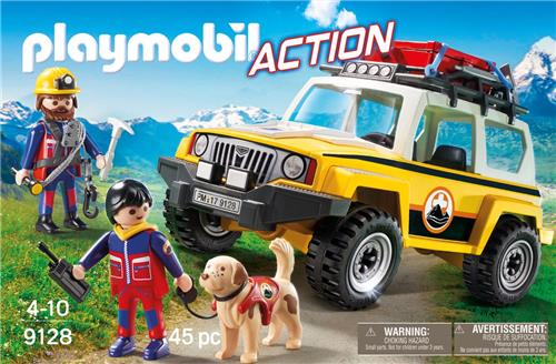 Playmobil Action - Reddingswerkers met terreinwagen 9128