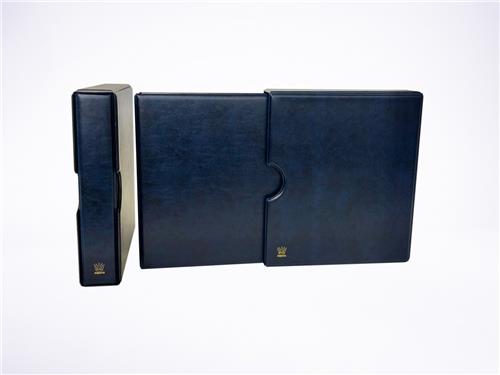 Importa MH20 Band met Luxe Cassette voor MH20 munthouderbladen - de Luxe Blauw - Gewatteerd met extra zwaar ringmechaniek (geschikt voor munten in munthouders)