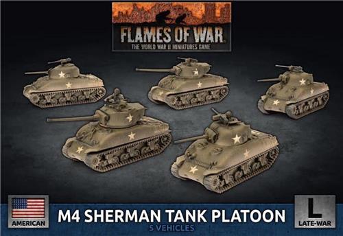 M4 Sherman Tank Platoon 75mm/76mm (Plastic)