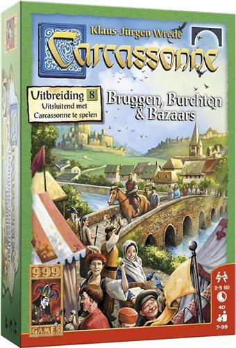 Carcassonne: Bruggen, Burchten en Bazaars Uitbreiding Bordspel