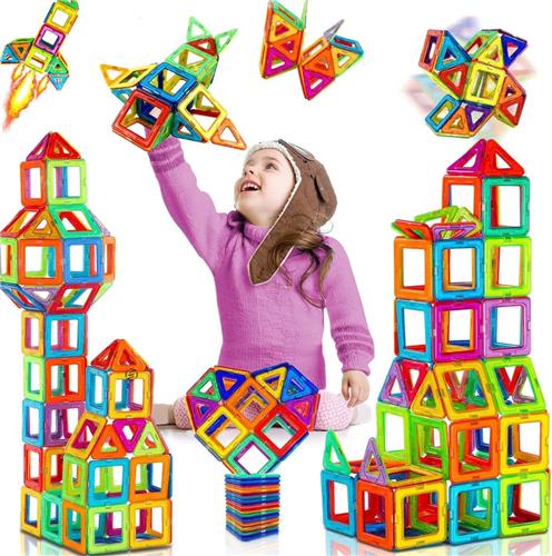 Equivera Magnetische Bouwstenen - Magnetische Bouwstenen - Magneet Bouwstenen - Magnetisch Speelgoed - Educatief Speelgoed - Constructie Speelgoed - Montessori Speelgoed