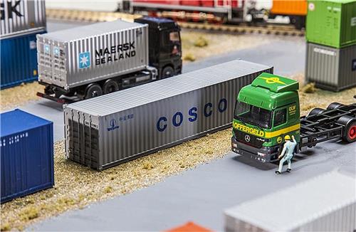 Faller - 40' Container COSCO - modelbouwsets, hobbybouwspeelgoed voor kinderen, modelverf en accessoires