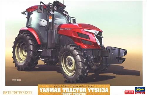 1:35 Hasegawa 66108 Yanmar Tractor YT5113A - Robot Tractor Plastic Modelbouwpakket