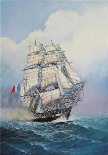Zvezda - French Frigate Acheron (Zve9034) - modelbouwsets, hobbybouwspeelgoed voor kinderen, modelverf en accessoires