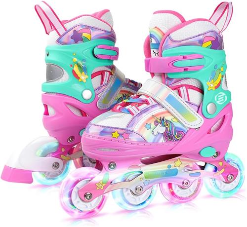 Equivera Rolschaatsen Meisjes - Skeelers Meisjes - Rolschaatsen Kinderen - Cadeautip voor uw kind!