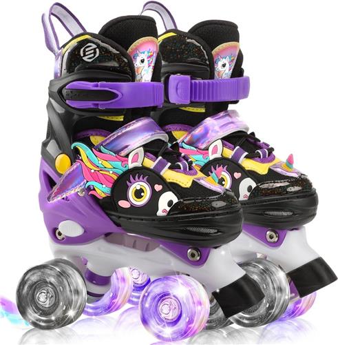 Equivera Rolschaatsen Meisjes - Skeelers Meisjes - Rolschaatsen Kinderen - Cadeautip voor uw kind!