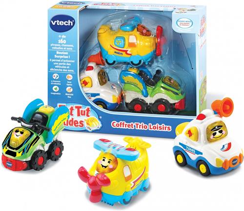 VTECH - TUT TUT BOLIDES - Trio Loisirs Box (vliegtuig + formule 1 + bus)