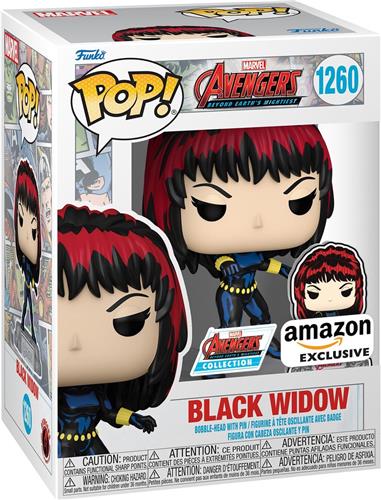 Funko Pop! Marvel: The Avengers: Earth's Mightiest Heroes - 60th Anniversary - Black Widow with Pin Exclusive #1260