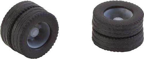 Faller - 2 complete wielen (tweelingsbanden) banden en velgen voor 7,5 t. voertuigen - modelbouwsets, hobbybouwspeelgoed voor kinderen, modelverf en accessoires