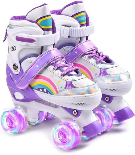 Equivera Rolschaatsen Meisjes - Skeelers Meisjes - Rolschaatsen Kinderen - Cadeautip voor uw kind!
