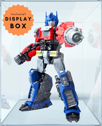 Hasbro - Transformers One Optimus Prime incl display box & kaarten | Auto bots wars | Robot technic modelbouw | Gundam model kit | Speelgoed legacy star bouwpakket | Bekend van manga & anime | Niet compatibel met lego of revell | Sinterklaas & Kerst