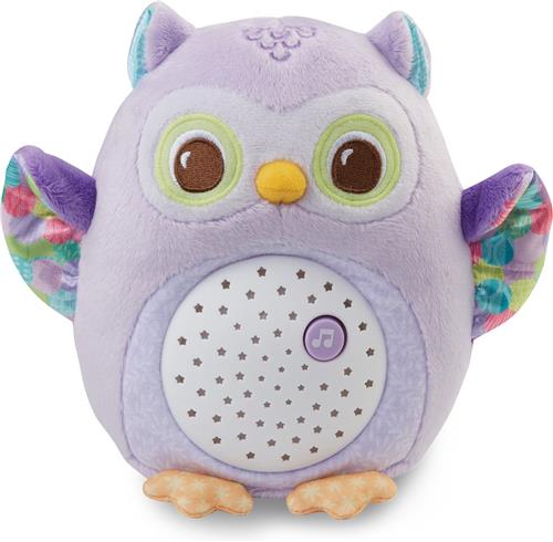 VTech Bedtijd Uiltje paars - Interactieve knuffel - Muziek en Natuurgeluiden - Van 0 tot 6 jaar