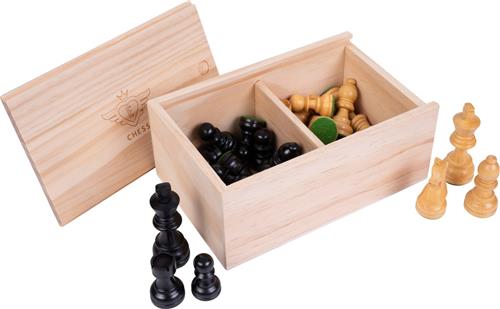 Schaakstukken no. 3 lood en vilt - Koning hoogte 82 mm - Engelhart Games