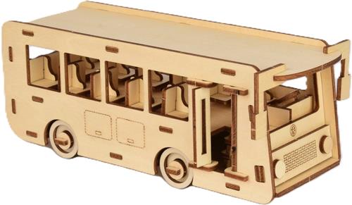 Bouwpakket Bus Autobus Touringcar- hout