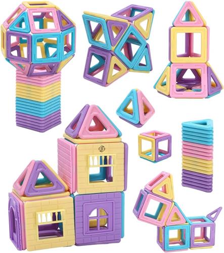 Equivera Magnetische Bouwstenen - Magnetische Bouwstenen - Magneet Bouwstenen - Magnetisch Speelgoed - Educatief Speelgoed - Constructie Speelgoed - Montessori Speelgoed