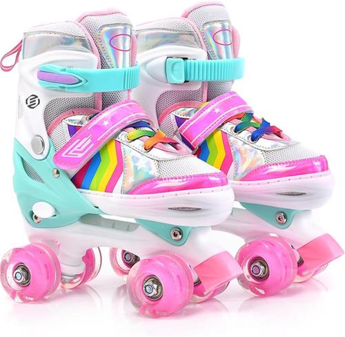 Equivera Rolschaatsen Meisjes - Skeelers Meisjes - Rolschaatsen Kinderen - Cadeautip voor uw kind!