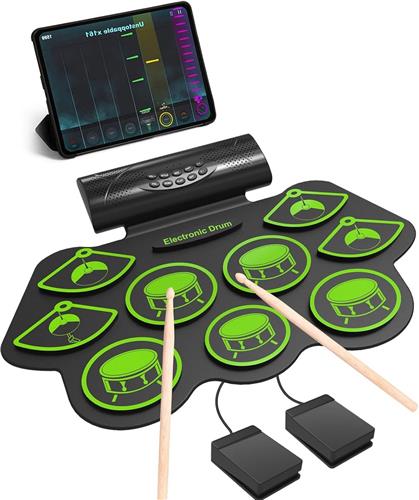 Equivera Kinder Drumstel - Drumstel voor Kinderen - Muziekinstrumenten - Kinderspeelgoed - Speelgoed Drumstel - Kinder Trommel - Kinder Drumstel Speelgoed - Kinderdrumstel - Peuter Drumstel - Cadeautip voor uw kind!