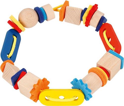 GOKI Rijgspel - Gekleurde Parels.