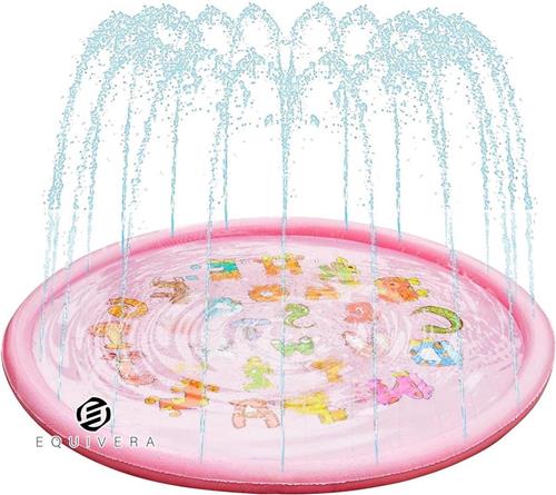Equivera 170 cm Sprinkler Speelmat anti-slip Waterspeelmat - zomer tuin Waterspeelgoed - Kinderen en Huisdieren - buiten plezier Waterspeelmat