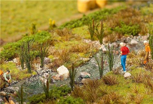 Faller - 24 Kattenstaarten/riet - modelbouwsets, hobbybouwspeelgoed voor kinderen, modelverf en accessoires