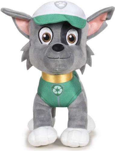 Rocky - Paw Patrol Pluche Knuffel 21 cm [Marshall, Skye, Chase, Rubble, Rocky, Zuma, Liberty, Everest, Rex, Robo Hond Robo Dog | Speelgoed Knuffeldier Knuffelhond voor kinderen jongens meisjes | Hond Pup Dog]