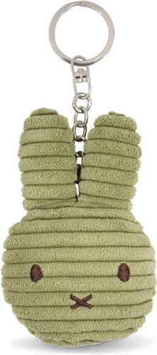 Nijntje Sleutelhanger Plat ECO Corduroy Olive Green 10 cm - Knuffel Olive green