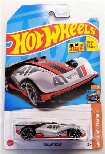 HOT WHEELS ROLLIN SOLO RED/SILBER 133/250 1:64 TRACK CHAMPS 5/5