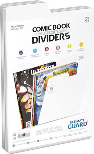 Ultimate Guard Premium Comic Book Dividers White (25x) [UGD020023]