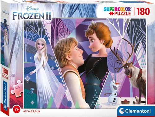 Clementoni - Puzzel 180 Stukjes Frozen 2, Kinderpuzzels, 7-9 jaar, 29309