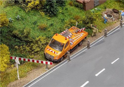 Faller - Set verkeersborden voor bouwplaats - modelbouwsets, hobbybouwspeelgoed voor kinderen, modelverf en accessoires